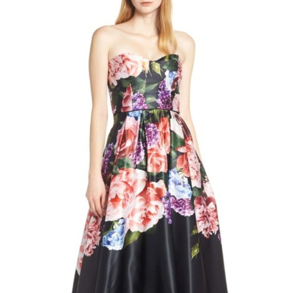 sequin hearts floral dress